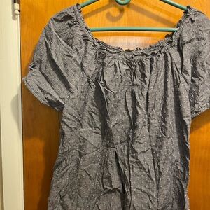 Style & Co. Charcoal Blouse